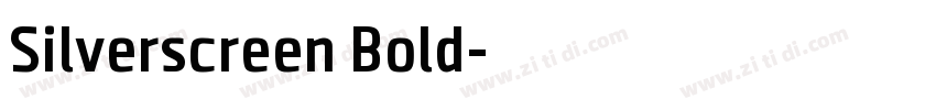 Silverscreen Bold字体转换